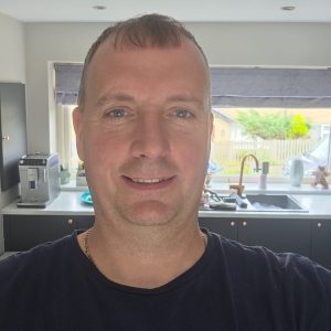 Home - Longridge Locksmiths 1 Chris Singleton owner of Longbridge Locksmiths Ltd wearing black t shirt